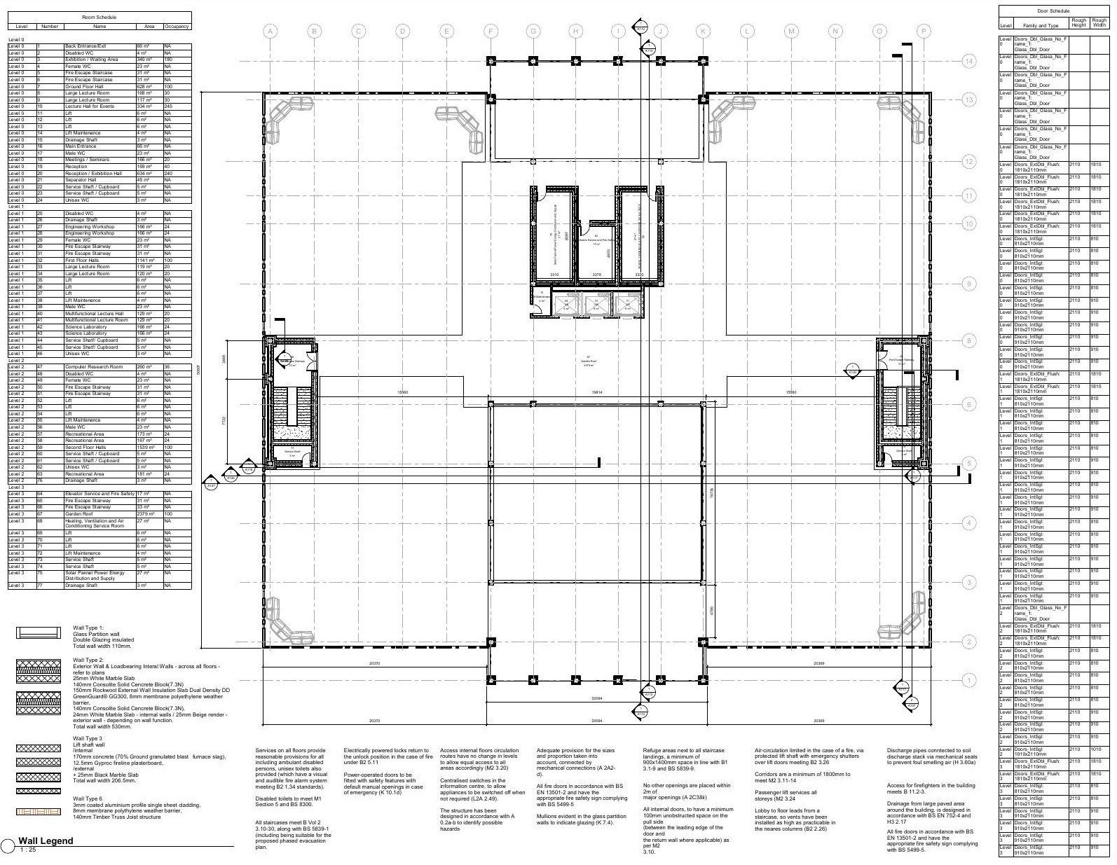 Garden roof plan 1:100