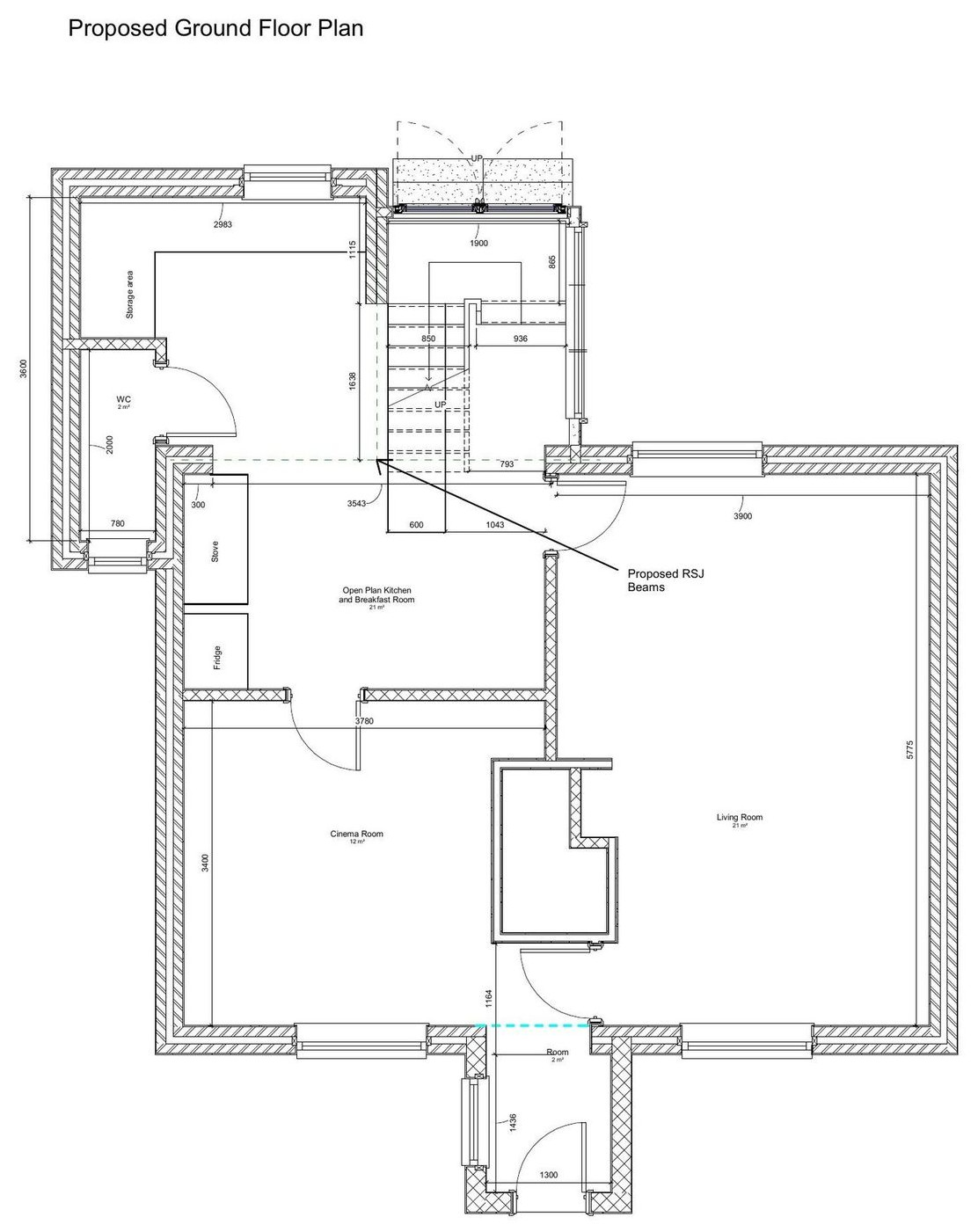 Proposed plans &mdash; the layout as it would be built